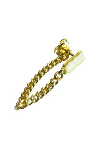 Masaliko Sallantılı 2 Yönlü Kullanılabilen Gümüş Küpe Ms3198, 925 Ayar Gümüş Altın