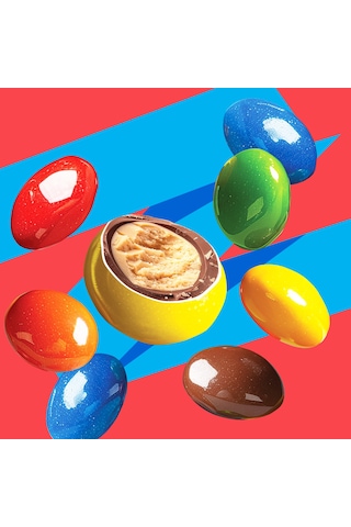 Patislove Renkli Şeker Kaplı Sütlü Çikolatalı Yer Fıstığı Draje, 90g