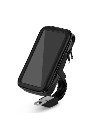 Su Geçirmez Fermuarlı Kılıflı Bağlantılı Cüzdanlı Uyumlu Telefon Tutacağı Motorsiklet Telefon Tutucu