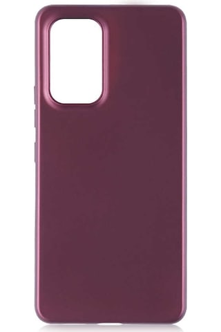 Galaxy Uyumlu A53 5g Kılıf Zore Premier Silikon Kapak Mürdüm