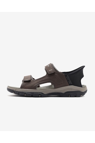 Skechers Tresmen - Reece Erkek Kahverengi Sandalet 205289 Choc Kahverengi