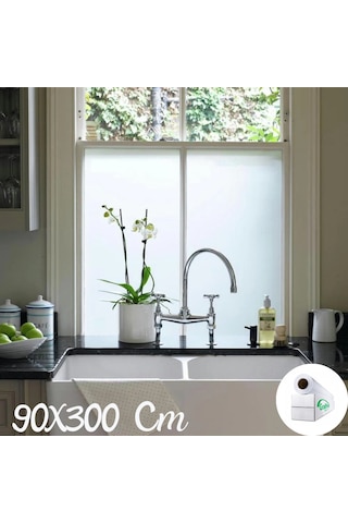 90 Cm X 3 Metre Cam Kumlama, Ofis, Duşakabin Ve Balkon Camı Buzlu Kaplama Folyosu