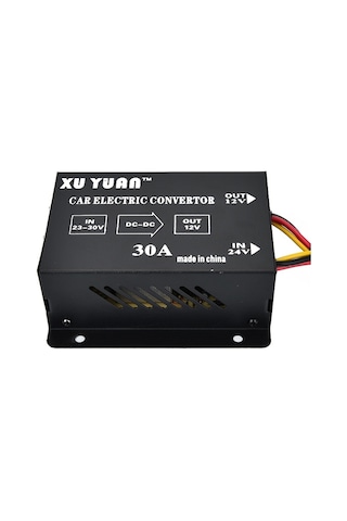 Xuyuan 380w Düşürücü Dönüştürücü 24v - 12v 30a Otomotiv Dc Güç Buck Dönüştürücü