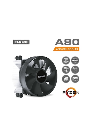 Dark Amd Ryzen Am4 Soket Pwm İşlemci Fanı - Cpu Soğutucu