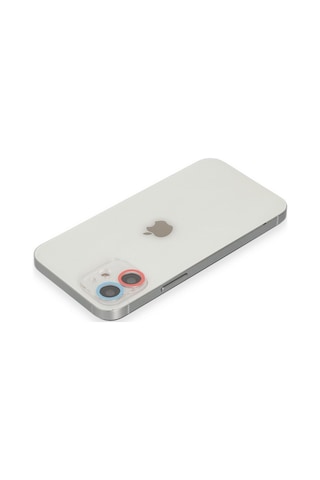 İphone 11 Renkli Kamera Lens Koruma Cam - Pembe-mavi
