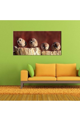 Serçeler Kanvas Tablo