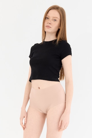 Naphor Shade Dikişsiz Yüksek Bel Slip Külot Ten Ten