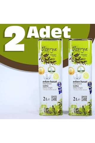 Iz Olives Erken Hasat Zeytinyağı Soğuk Sıkma 2 x 2 L Iz Olives Erken Hasat Zeytinyağı Soğuk Sıkma 2 x 2 L