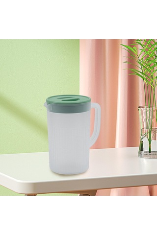 Suntek Magideal Kapaklı Su Sürahisi Buzdolabı Ev Beyaz-yeşil