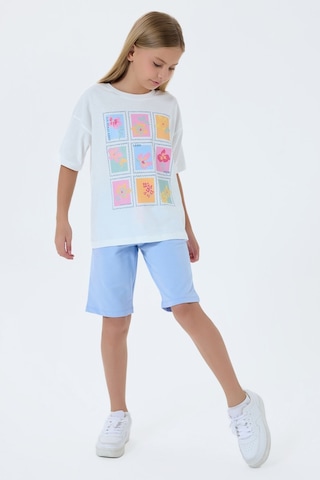 U.s. Polo Assn. Kız Çocuk Mavi Bermuda Takım Us2513-c-v1 Mavi