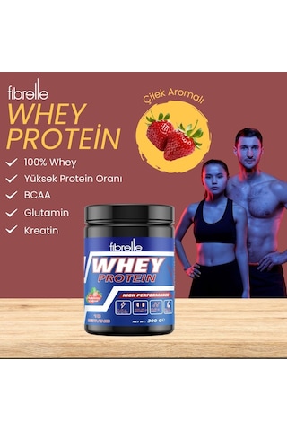 Fibrelle Whey Protein Çilek Aromalı 300 G Çilek