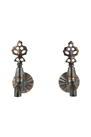 FKN İkili Lüx Bakır Eskitme Osmanlı Musluk Kahverengi