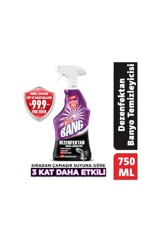 Cillit Bang Banyo + Mutfak Dezenfektan Sprey Temizleyici 2 x 750 ML