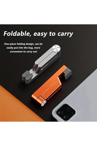 Tongxida Mini Alüminyum Katlanır Masa Tutucu, T1 Evrensel, Taşınabilir, Black, Boyutlu -