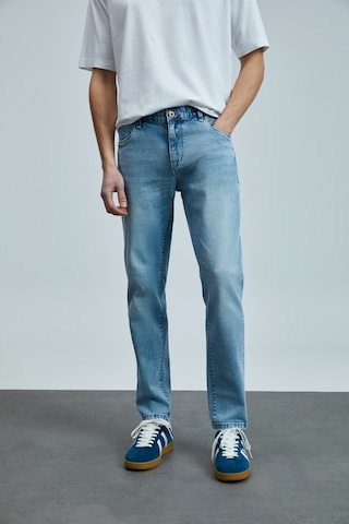 Lufian Nıcolo Smart Jean Erkek Pantolon Slim Fit Mavi Mavi 111200190100300 Mavi