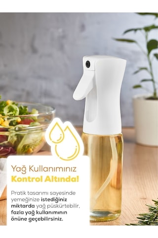 Cam Sprey Şişe Spreyli Zeytinyağı Sirke Barbekü Sprey Şişe Airfryer Cam Püskürtmeli Yağ Püskürtücü B Diğer