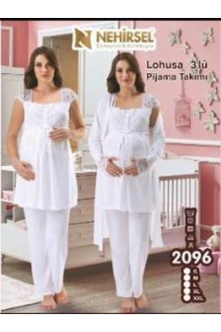 Nehir 2096 Hamile Lohusa 2020 Yeni Sezon Sade Ve Şık 3 Lü Lohusa