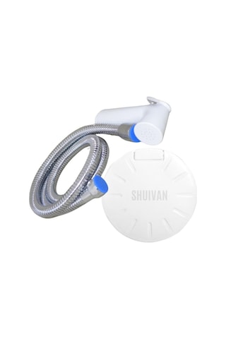 Shuıvan Dış Duş Seti 1,5m Hortumlu Başlık Ve Kapak - Beyaz Eko -1501