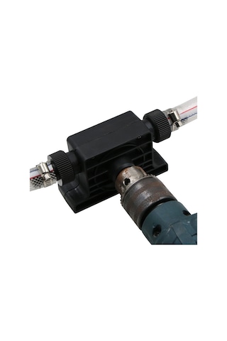 Mufunye Elektrikli Matkapla Çalışan Mini Pompa, Yüksek Akışlı Yağ/sıvı Çekici, 2 Adet Bağlantı Fişi İle Taşınabilir Tasarım