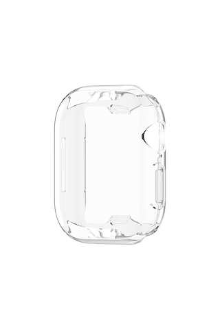 Apple Uyumlu Watch 44mm Uyumlu Şeffaf Silikon Kasa Ve Ekran Koruyucu
