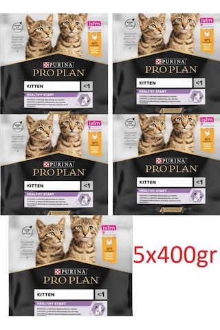 Pro Plan Junior Tavuklu Yavru Kedi Maması 5x400 Gr