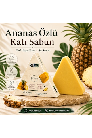 Ananas Özlü Sabun - Sıkılaştırıcı & Selülit Karşıtı Bakım, Bromelain Ve Kafein Etkili 100g
