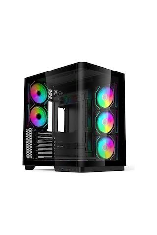 Hyper Rocket V335r Atx 8 Argb Fan Siyah Oyuncu Kasası
