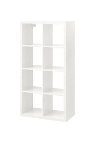 Ikea Kallax Açık Raf Ünitesi, Parlak Beyaz 77x147 Beyaz - Beyaz