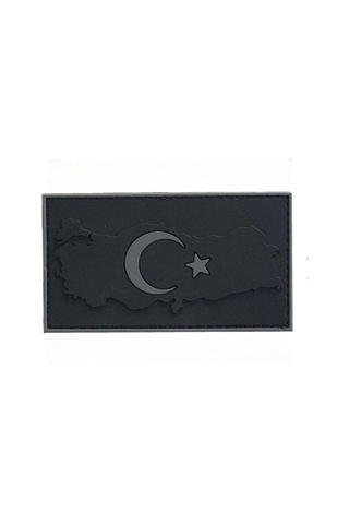 Özel Seri Görsel Outdoor Süs Single Sword Bayrak Plastik Kabartma Haritalı Patch - Peç Diğer