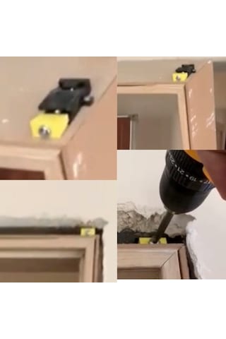 Kapı Montaj Aparatı - 5.5 Cm'ye Kadar Boşluk Doldurma Ve Sabitleme Aparatı Siyah