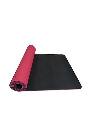 Rebuwo Çift Taraflı Kaydırmaz Tpe Yoga Matı 6mm Pilates Minderi 183x61 Cm Konforlu Ve Dayanıklı Kırmızı Kırmızı