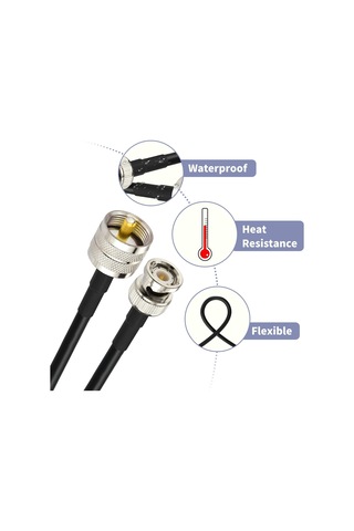 Sones 0,5 M Bnc Erkek - Uhf Erkek Rg58 Adaptör Kablosu