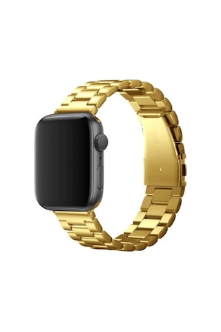 Newface Apple Watch 42mm Metal Baklalı Kordon - Gold Diğer