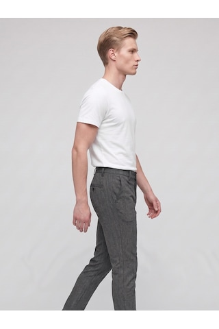 Plus Scorpion Erkek Super Slim Fit Kumaş Pantolon Dar Paça Modern Kesim Klasik Pantolon Siyah