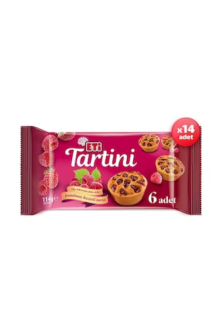 Tartini Frambuazlı Turta 114 G X 14 Adet