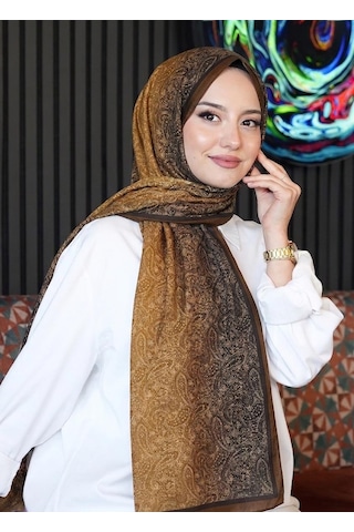 Afvente Paisley Desen Bronz Kahve Pamuk Şal Diğer Afvente Paisley Desen Bronz Kahve Pamuk Şal Diğer