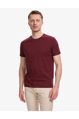 Pierre Cardin Erkek Bordo Tişört Basic 50325307-vr014