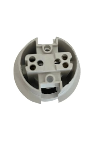 Italyan E14 Duy Mini Duy Bakalit Geçmeli Yarım Diş Beyaz 250v-2a 5 Adet