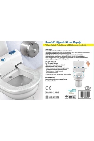 Rulopak Sensörlü Hijyenik Klozet Kapağı R - 1314