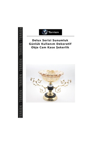 Delux Serisi Sunumluk Günlük Kullanım Dekoratif Obje Cam Kase Şekerlik Çok Renkli