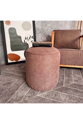 Evodeko Koyu Kahve Puf