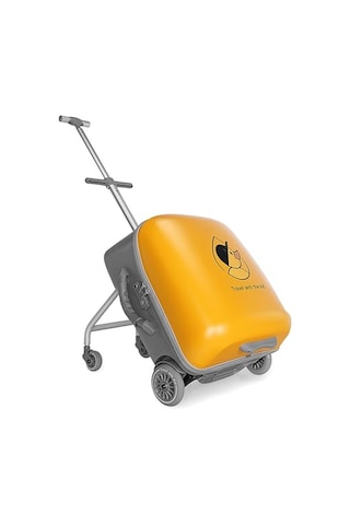 Çocuk Seyahat Valizi, Oturaklı, 35l Kabin Boyu, Renkli Ve Eğlenceli, Tucklebery Kids Sarı Sarı