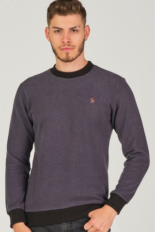 V4004 Dewberry Erkek Sweatshırt-antrasit Antrasit
