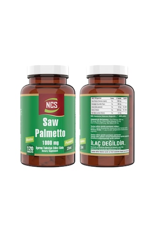 Ncs Biotin Zinc Complex Saw Palmetto 1000 Mg Pumpkin 120 Tablet