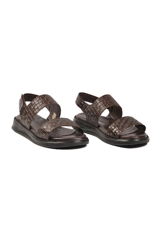 Pierre Cardin Kahve Lastikli Hafif Erkek Günlük Sandalet Pc-7334 M Kahve
