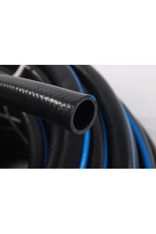 1" ( İç çap 25 mm ) Thermo Kauçuk Örgülü Bahçe Hortumu - 50 Mt.