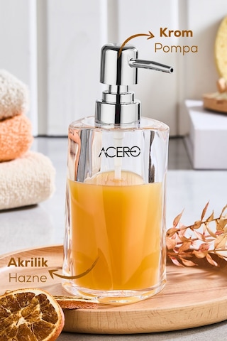 Vienev Akrilik Sıvı Sabunluk 230 Ml Şeffaf 1995 Şeffaf