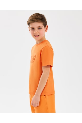 Skechers B Essentials T-shirt Büyük Erkek Çocuk Turuncu Tshirt Sk232080-701 Turuncu