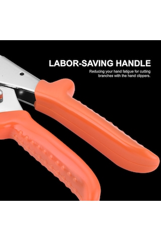 Qingmipy Büyük Boy Bahçe Ağaçları İçin Sk5 Çelik Güçlü Budama Makası - Ergonomik Tasarım, Otomatik Yay Ve Güvenlik Kilitli