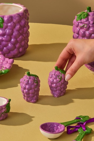 Karaca Grape Üzüm Desenlituzluk Biberlik 7 Cm Mor